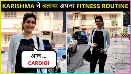 Karishma Tanna Reveals her Routine Workout with Paparazzi