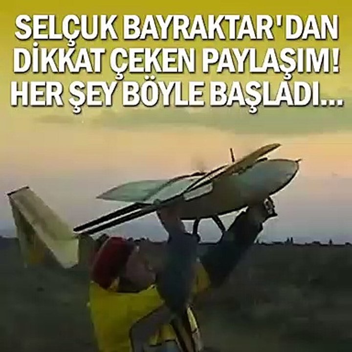 BAYKAR'dan duygu dolu paylaşım! İşte ilk milli İHA böyle uçmuştu