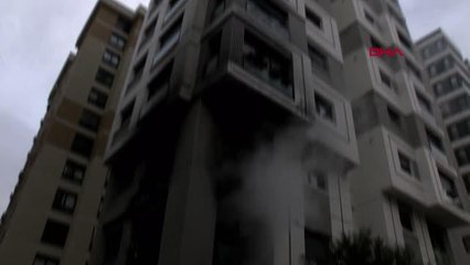 KADIKÖY'DE DAİREDE YANGIN; 1 ÖLÜ