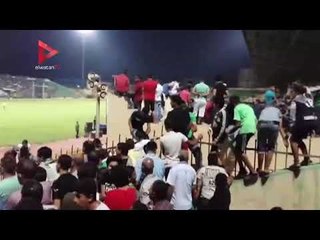 جماهير بورسعيد تشاهد مباراة الأهلي والمصري في ستاد المدينة