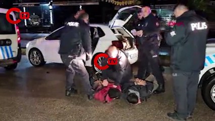 Dur ihtarına uymadı, 8 kilometre kaçabildi: 2 gözaltı