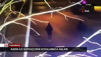 Genç kadına kapkaç şoku kamerada