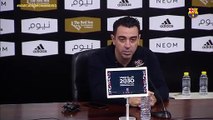 Rueda de prensa de Xavi tras el clásico / FCB