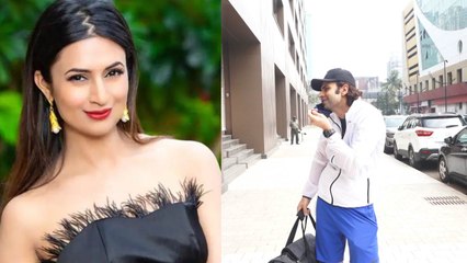 Divyanka Tripathi के पति  Vivek Dahiya ने लड़कियों की तरह दिए पोज, Gym के बाहर हुए Spot | FilmiBeat