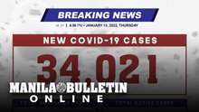 DOH reports 34,021 new cases, bringing the national total to 3,092,409, as of JANUARY 13, 2021