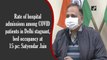 Delhi Covid hopitalisation rate stagnant, bed occupancy at 15%: Satyendar Jain