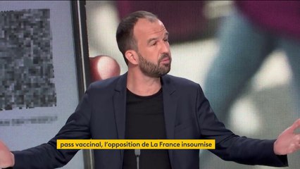 Pass vaccinal : "Nous l'abrogerons", si Jean-Luc Mélenchon est élu président, assure Manuel Bompard