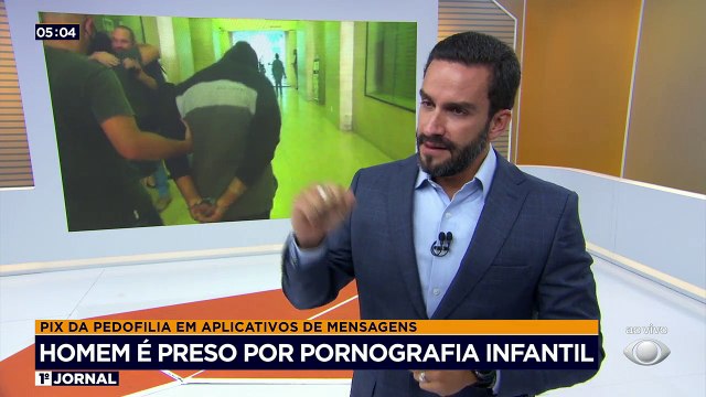 Um homem foi preso em flagrante por guardar e vender fotos íntimas de crianças em São Paulo. Os arquivos eram oferecidos por aplicativos de mensagens.