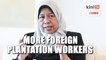 Zuraida: Malaysia in talks to bring in more foreign plantation workers