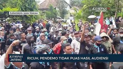 Ricuh, Pendemo Tak Puas Dengan Hasil Audiensi