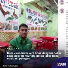 Usai Viral Driver Ojol Tidak Dilayani Polisi Saat Lapor Pencurian, Polda Jabar Bakal Evaluasi Petugas