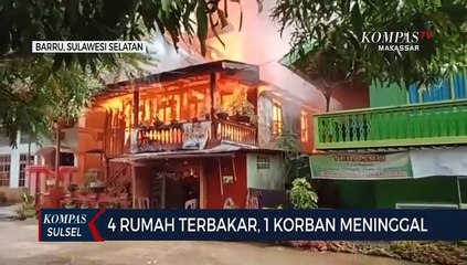 4 Rumah Terbakar, 1 Korban Meninggal