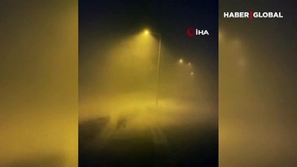 Bursa Uludağ’da kar fırtınasında göz gözü görmedi!