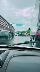 Acidente entre caminhão e carro de passeio na BR-222, em Umirim, neste domingo, 16 de janeiro