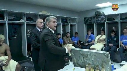 Discurso de Laporta tras el clásico / FCB
