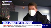 Yannick Jadot aux côtés des professeurs grévistes: 