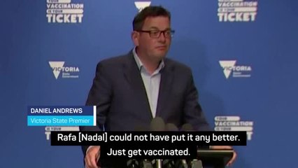 Victorian Premier urges Djokovic to get vaccinated