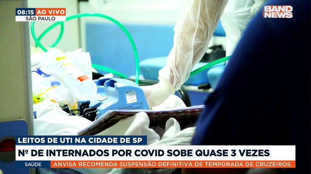 O número de internados com Covid em UTIs da cidade de São Paulo aumentou quase três vezes em 24 horas. Saiba mais em youtube.com.br/bandjornalismo#BandNews #SP #Covid