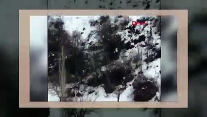 Yaban domuzunun avcıya saldırısı kamerada