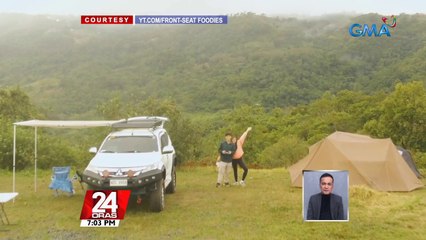 Gabbi Garcia at Khalil Ramos, enjoy sa kanilang car camping | 24 Oras