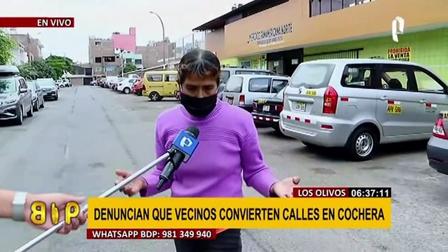 Los Olivos: vecinos denuncian que han convertido calles en enormes cocheras
