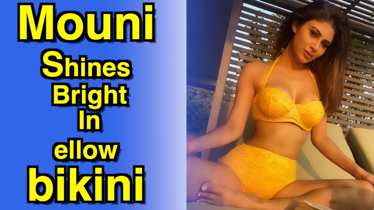 Mouni Roy shines bright in yellow bikini amid wedding rumors