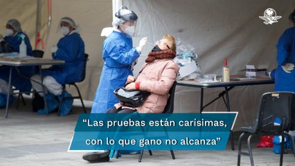 Pruebas Covid CDMX. “Estoy aquí desde las 4:30 de la mañana, a las 6 la cola estaba en la esquina”