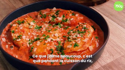 poulet à la crème et riz pilaf