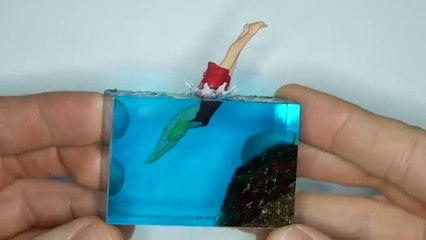5 Simple Epoxy Resin Wave Ideas _ Diorama _ RESIN
