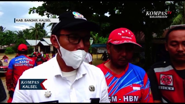 Banjir Setinggi Hingga 2 Meter Terjang 4 Kecamatan di Kabupaten Banjar, Warga Mengungsi
