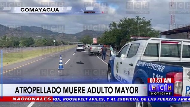 ¡Lamentable! Atropellado muere adulto mayor al intentar cruzar la CA-5 en Comayagua