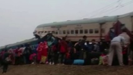 Скачать видео: Bikaner Express derails in WB, rescue operation underway