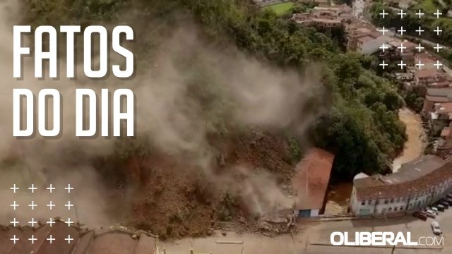 Deslizamento de encosta destrói imóveis históricos em Ouro Preto
