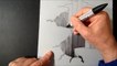 3D Drawing Hole- Art Drawing on Paper- No Time Lapse Video