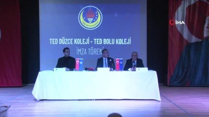 TED Bolu ve Düzce Koleji okullarının imza töreni gerçekleşti