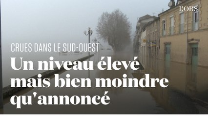 Inondations dans le Sud-Ouest : le pic de la crue atteint dans la commune girondine de La Réole