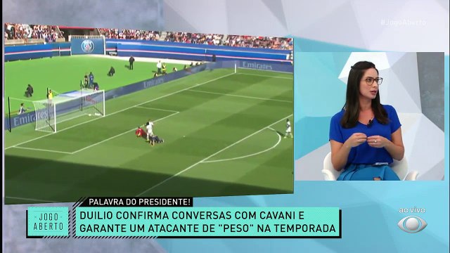 Se vai esperar até o meio do ano ou não, isso ninguém sabe dizer... Mas Duílio Monteiro, presidente do Timão, confirmou que teve conversas com o uruguaio Cavani! Tem chances de vir?#JogoAberto