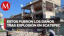 Domicilios afectados por explosión en Ecatepec