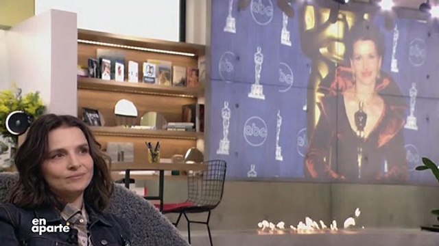 Juliette Binoche dans l'émission En Aparté , sur Canal+.