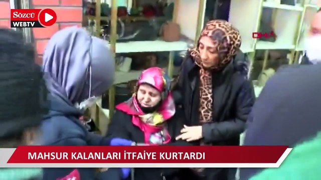 Pendik'te gelinlik atölyesinde yangın: Mahsur kalanlar kurtarıldı