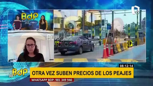 AFIN: precio de peajes aumentará S/0.70 o S/1 debido a reajuste de tarifas por inflación