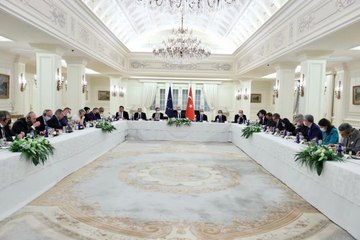 Bakan Çavuşoğlu, AB ülkeleri Büyükelçileriyle bir araya geldi