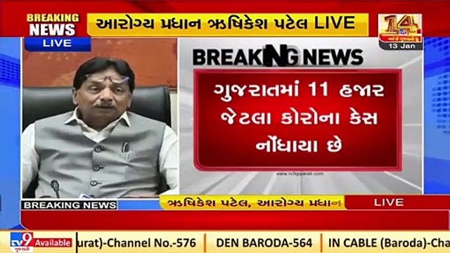 Around 11,000 fresh Corona cases reported in Gujarat today_ State Health Minister Rushikesh Patel