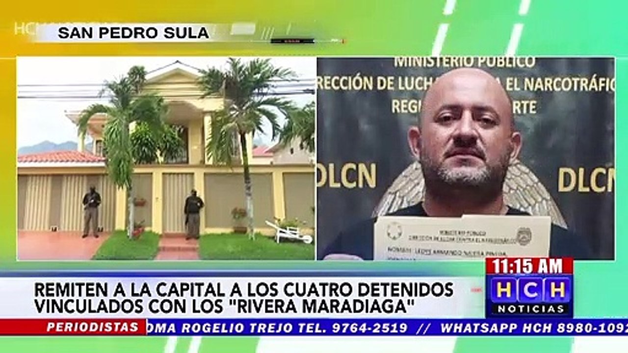 Capturados supuestos lavadores de activos de los “Rivera Maradiaga”