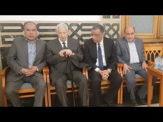 مسلم ورشوان ومكرم وجبر في عزاء الكاتب الصحفي عبدالعظيم درويش