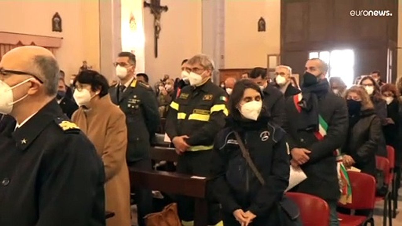 Aufgewühlte See, emotionales Gedenken - 10. Jahrestag Costa Concordia