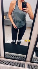 Vitaa enceinte et à bout de souffle lors de sa reprise du sport post Covid, sur Instagram.