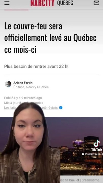 Le couvre-feu sera officiellement levé au Québec ce mois-ci