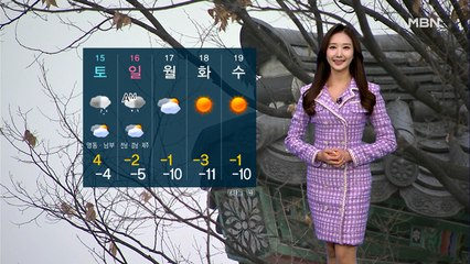 [굿모닝MBN 날씨]아침까지 한파…낮부터 평년 기온 회복