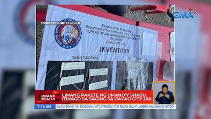 Limang pakete ng umano'y shabu, itinago sa saging sa Davao City Jail | UB